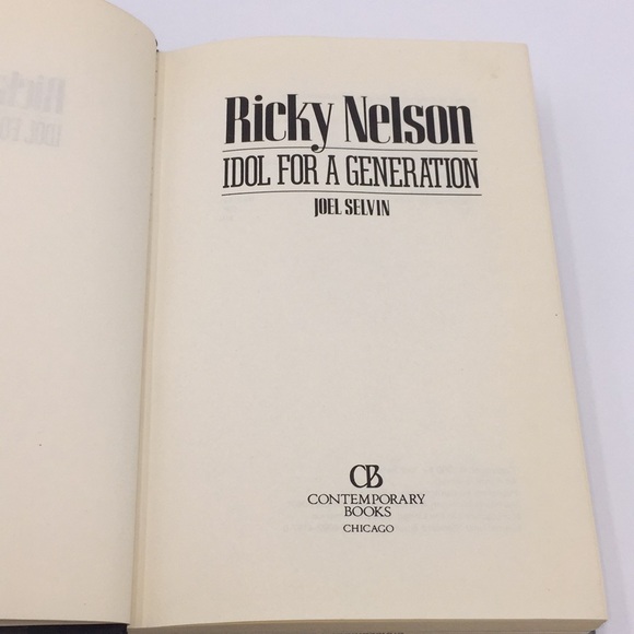 Ricky Nelson Idol For A Generation Hardcover Book - Picture 5 of 15